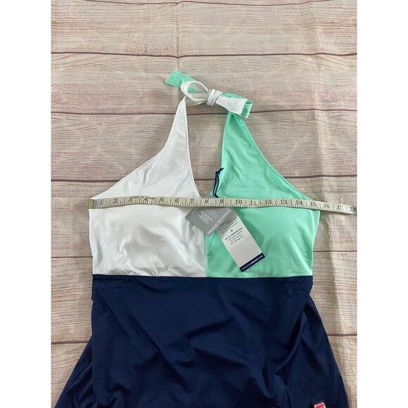 NWT Women's Fila Color Block Tankini Halter Top - Medium - Picture 5 of 12